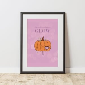 Glowing pumpkin
